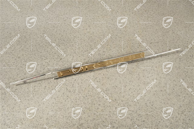 "PORSCHE" Schriftzug, Vergolded, Schalttafel (Speedster)