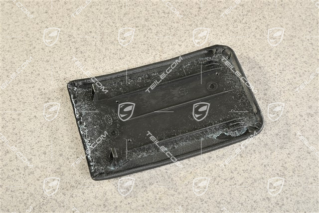 Cover Ashtray, Leatherette, Black