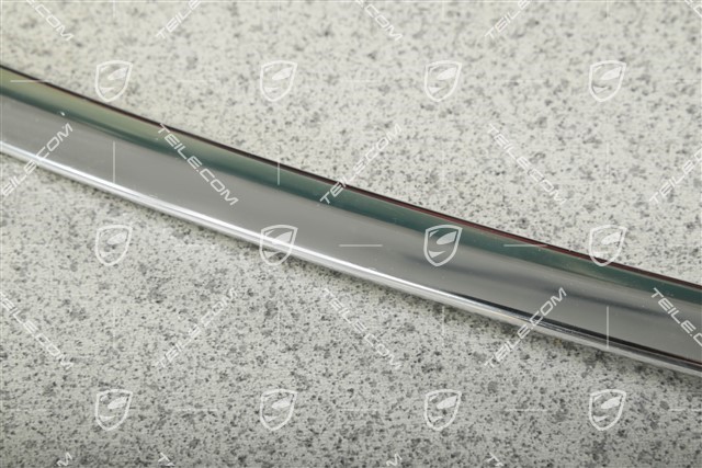 Front door Trim strip, upper, Galvano silver, L