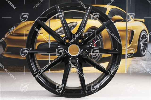 20-inch wheel rim Carrera S, 8,5J x 20 ET53 in black satin-mat