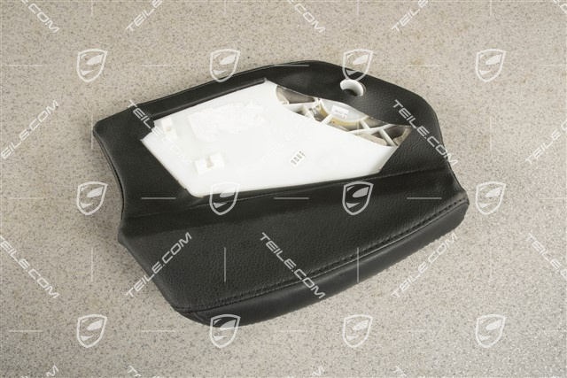 GTS, Rear seat cushion pad, Leather, Black, L