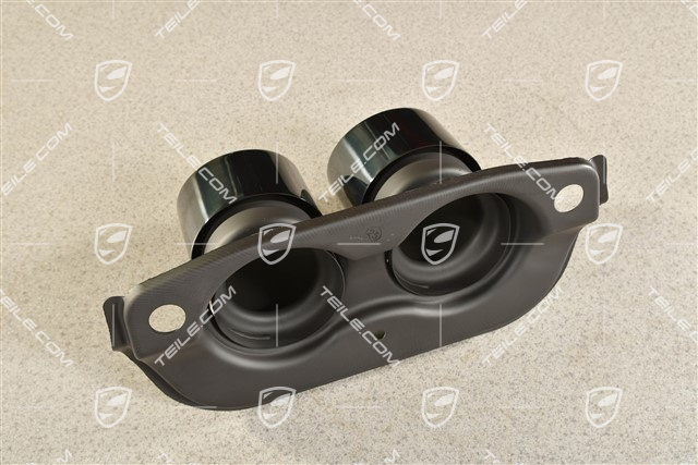 GT3 / RS / Touring / S/T Doppelendrohr Schwarz