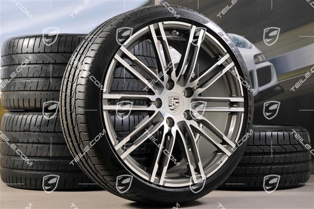 20" Turbo III summer wheel set, rims 8,5J x 20 ET51 + 11J x 20 ET56 + Pirelli P-ZERO summer tyres 245/35 R20 + 305/30 R20, with TPM