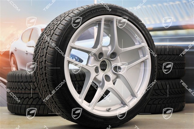 19" Komplet kół zimowych Carrera S II, felgi 8J x 19 ET57 + 11J x 19 ET 51 + NOWE opony zimowe 235/35 R19 + 295/30 R19, czujniki RDK 433MHz