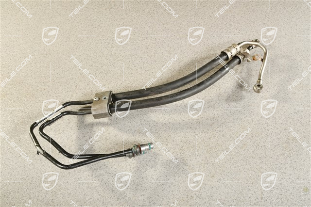 PDCC active stabilizer hydraulic lines, from distributor / Valve block to sway bar ball joint mounting, R