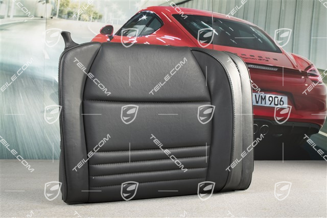 Notsitzrückenlehne, Leder, schwarz, Cabrio, R