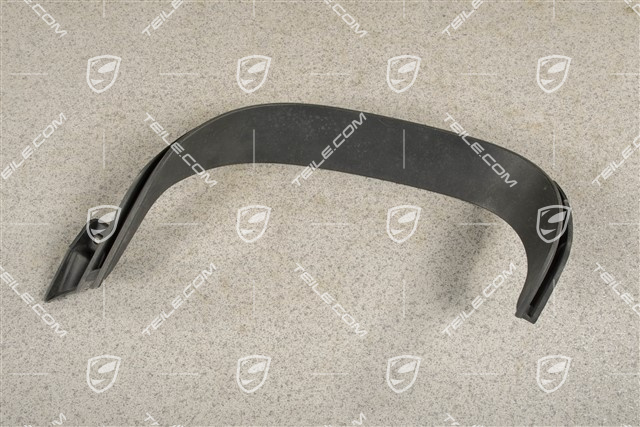 Tail pipe cover trim, Black matte, C2 / C4, L