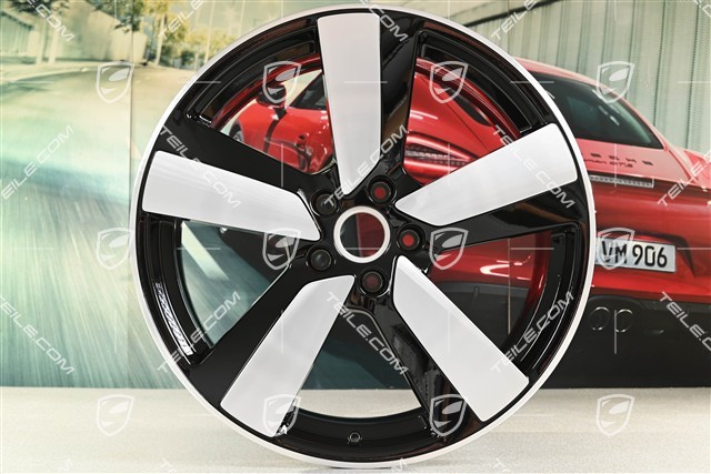 22" Macan Sport Felgensatz, 9J x 22 ET29 + 11J x 22 ET47, schwarz hochglanz