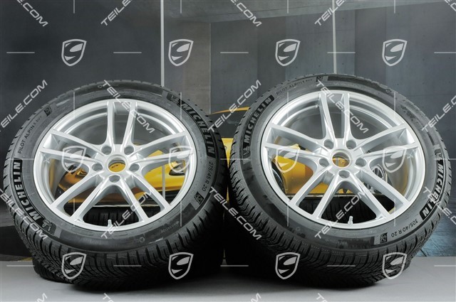 20-inch Cayenne Sport winter wheel set, rims 9J x 20 ET50 + 10,5J x 20 ET64 + NEW Michelin winter tyres 275/45 R20 + 305/40 R20, with TPMS