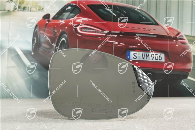 Spiegelglas, konvex, automatisch abblendbar, separat beheizbar, Spurwechselassistent, R