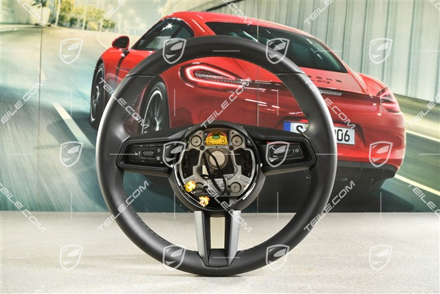 Multifunction steering wheel, Leather Black / Neodyme