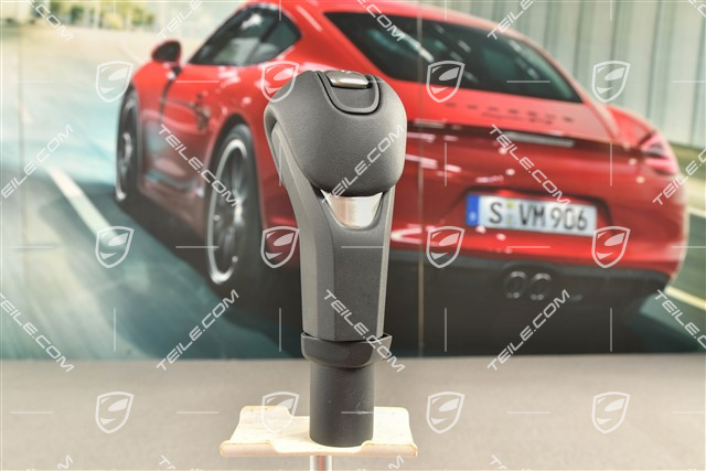 Wahlhebel, schwarz leder