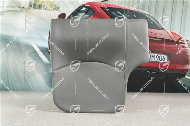 Back seat lower / cushion, Coupe/Targa, Leatherette, Stone grey, R