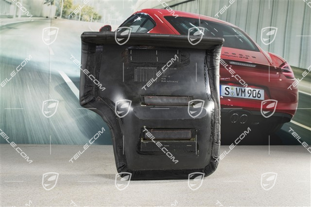 Back seat lower / cushion, Coupe/Targa, leather, black, R