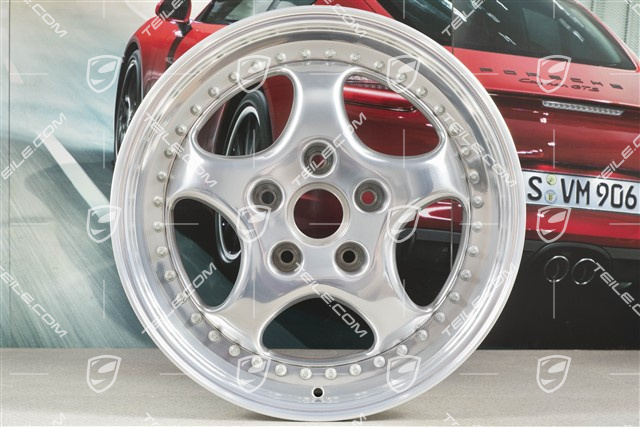 18-inch Alloy wheel rim, Turbo 3.6, 8J x 18 ET52, Speedline, polished