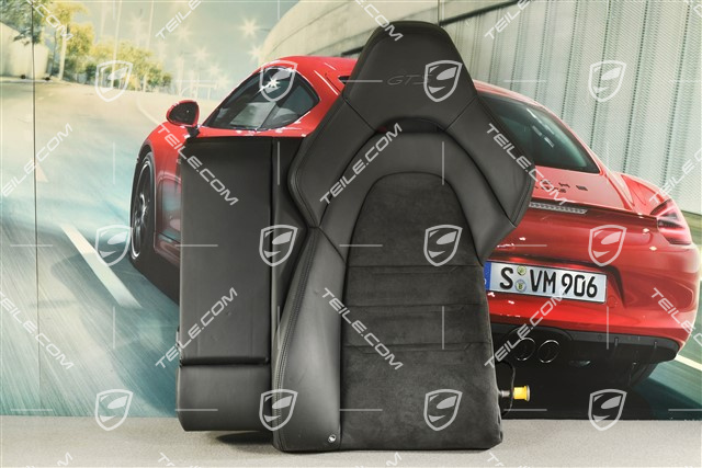 Backrest, armrest, leather/alcantara, GTS, black, L