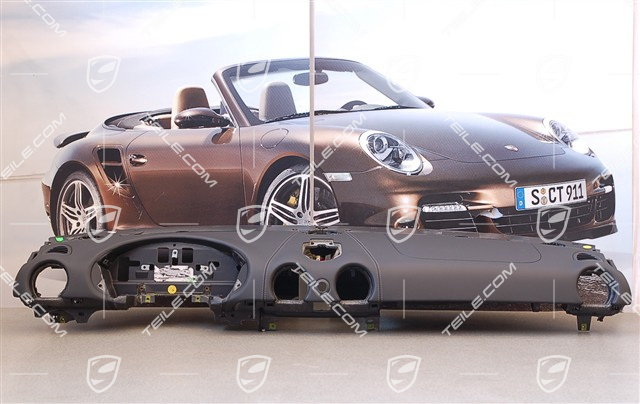 Schalttafel Verkleidung Oberteil, Leder, Schwarz, Sport Chrono Paket