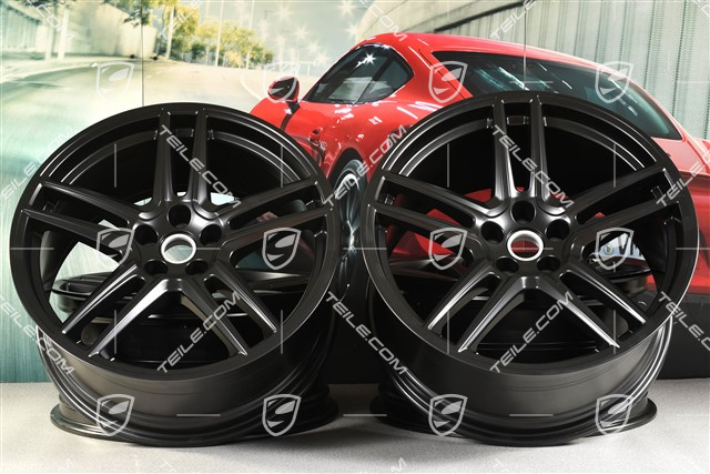 20" Felgensatz "Macan Turbo", 9J x 20 ET 26 + 10J x 20 ET19, BORBET, schwarz seidenmatt