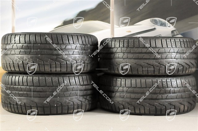 18-inch Panamera S winter wheel set, 8J x 18 ET 59 + 9J x 18 ET 53 + tyres 245/50 R18 + 275/45 R18, with TPM