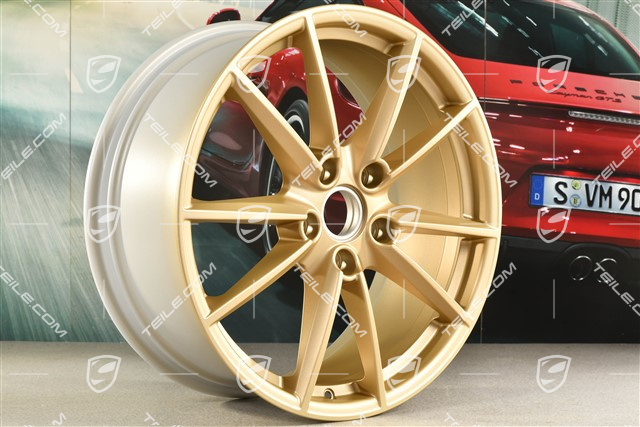 20-inch wheel rim Carrera S, 8,5J x 20 ET53, aurum satin matt
