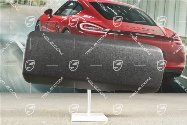 Armrest / tunnel, trim cover, Leatherette, Black