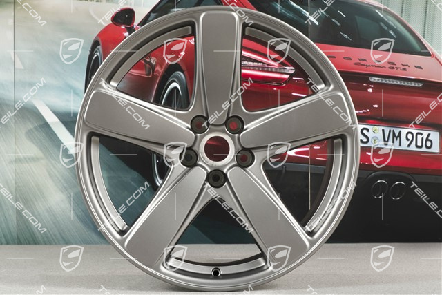 19" Felge Macan Sport Classic, 8,5J x 19 ET21, Platinum Seidenmatt