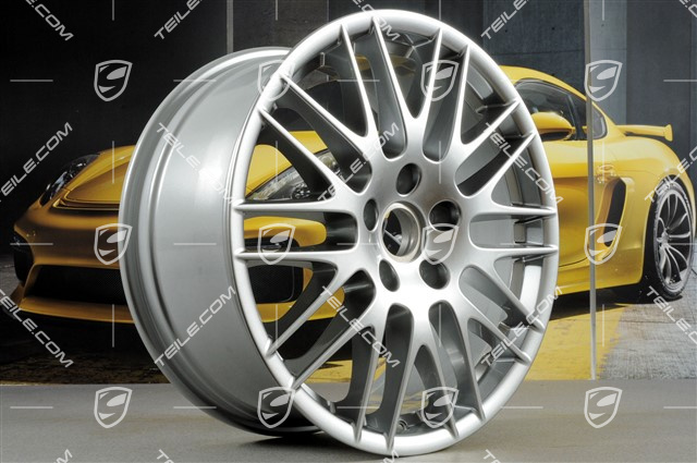 20" Komplet felg RS Spyder, 9J x 20 ET57, srebro dekoracyjne/tytan