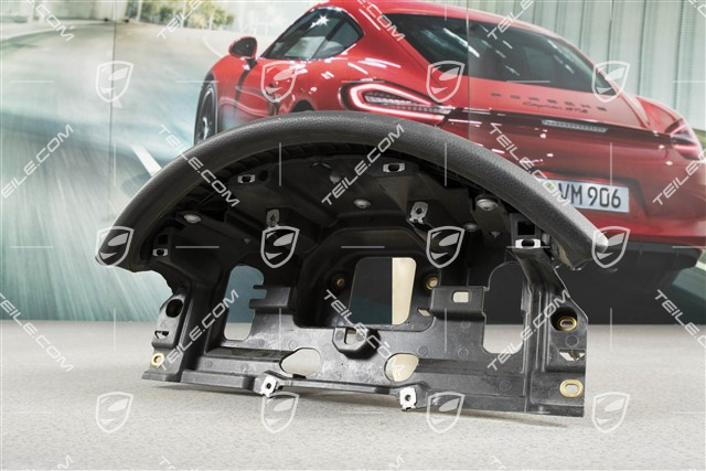 Instrumentenhutze / Schalttafelverkleidung Abdeckung, Kunstleder, Schwarz