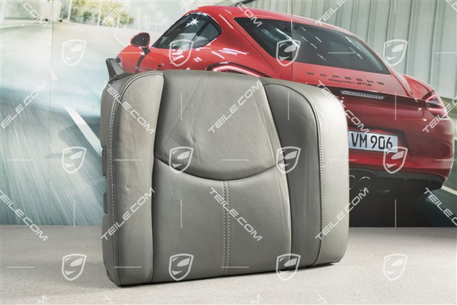 Oparcie tylne, Coupe/Targa, Skóra, Stone grey, R