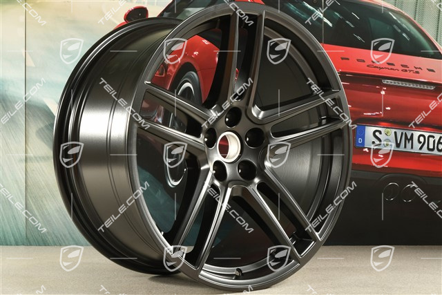 20-inch wheel rim "Macan Turbo", 10J x 20 ET19, BORBET, black satin mat