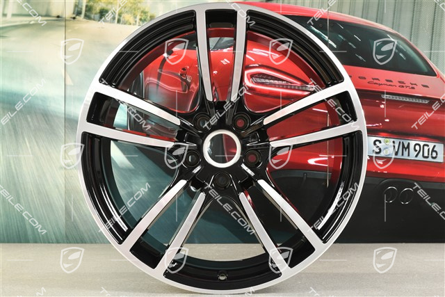21" Felga Cayenne Turbo, 11J x 21 ET49, czarny wysoki połysk