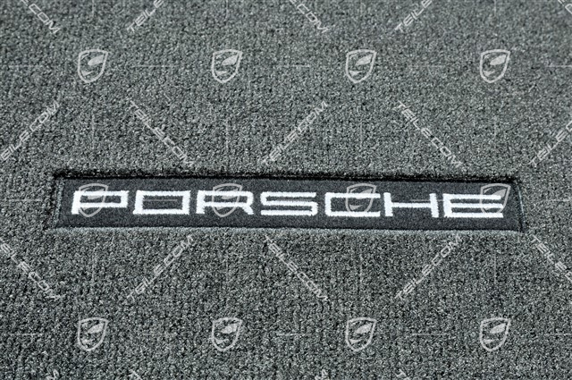 Komplet dywaników podłogowych, czarny