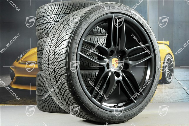 20" Sport Design winter wheel set  wheels 8,5J x 20 ET51 + 11J x 20 ET52 + Michelin winter tyres 245/35 ZR20 + 295/30 ZR20, without TPMS, black satin mat