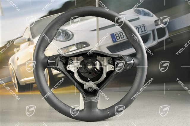 Kierownica, 3-ramienna, Tiptronic, czarna skóra Kierownica, 3-ramienna, Tiptronic, czarna skóra