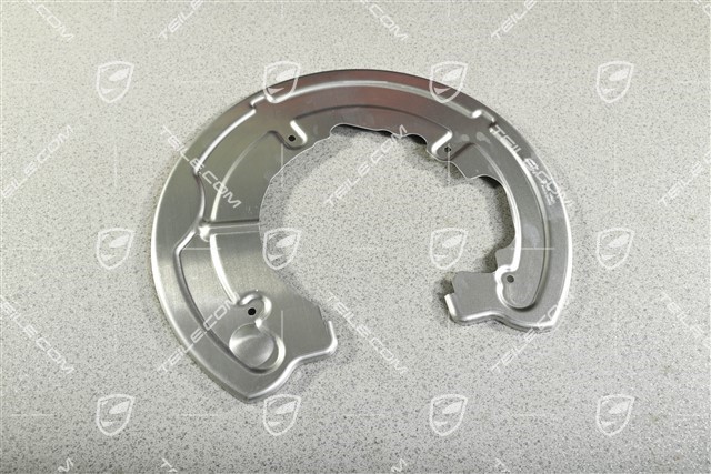 Rear axle disc brake protective plate, L