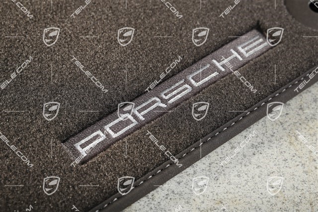 Zestaw dywaników / mat podłogowych, welur, 4-strefowa klimatyzacja, espresso