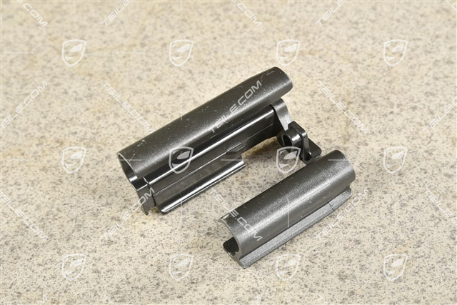 Seat rail cover, rear, Black, R