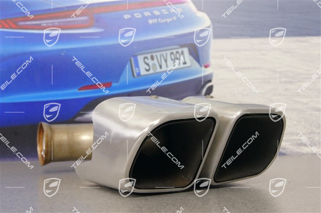 Sport Endrohr, aus poliertem Edelstahl, 4-Rohr Optik, R