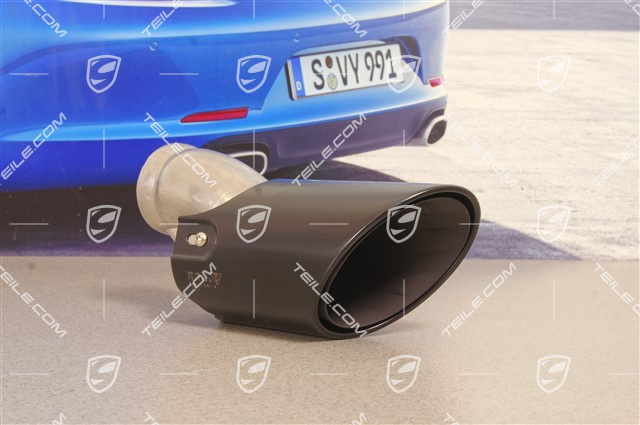 Exhaust system tail pipe, black, outer,  GTS, R