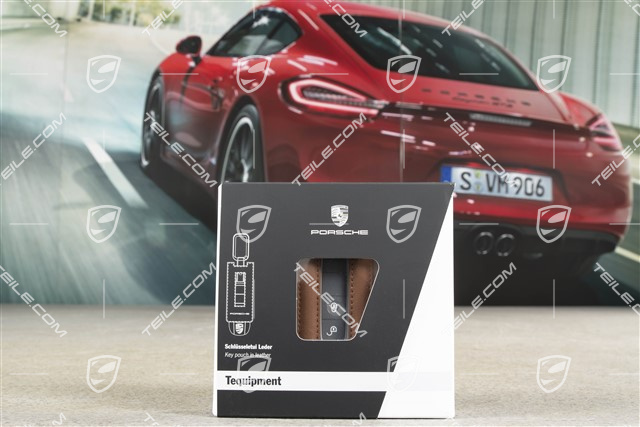 Key Case / Key pouch, leather, Cohiba brown