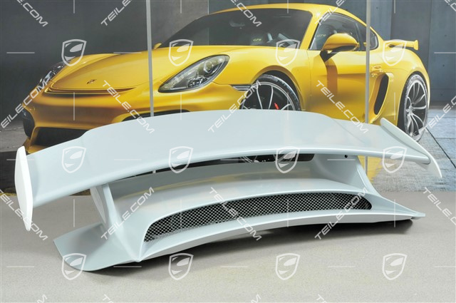 GT3 spoiler cover / bonnet with rear wing, complete