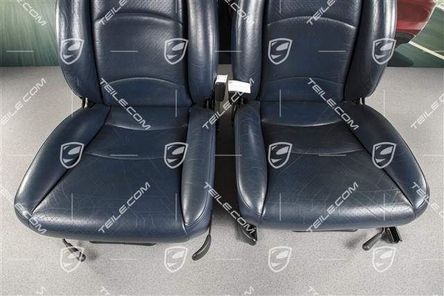 Seats, el. adjustable, Heating, leather/leatherette, Midnight blue, set (L+R)