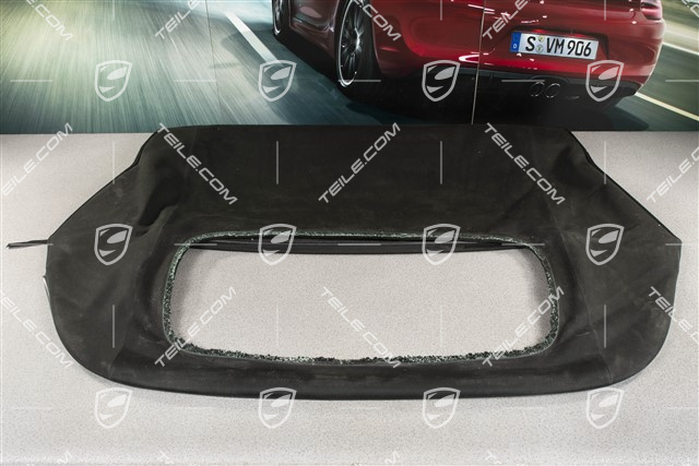 Verdeckbezug, cabrio, schwarz, ohne Heckscheibe