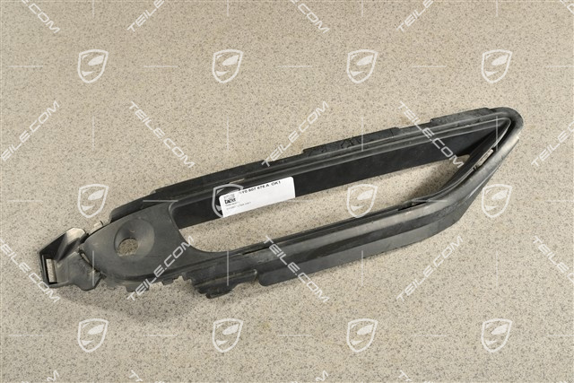 Turbo, Boczna kratka wentylacyjna zderzaka przedniego, dolna, czarny mat, R