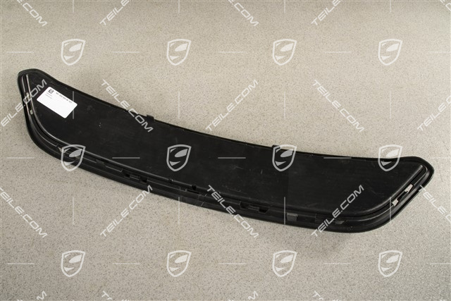 Retaining frame, centre, without middle radiator, Black