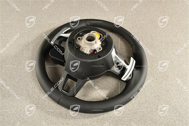Multifunction steering wheel, Sport Chrono, Heated, Leather, Black