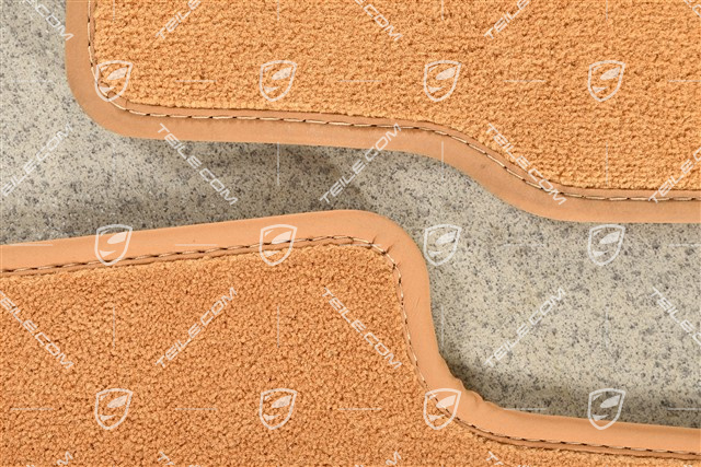 Dywaniki, BOSE Sound System, komplet 4-częściowy, do Cabrio/Targa, piaskowy beż