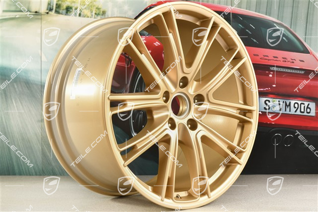 21" Felga Panamera Exclusiv, 11,5J x 21 ET69, Aurum satynowy półmat