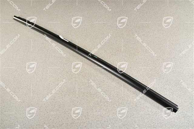 Rear door moulding, Black matte, L