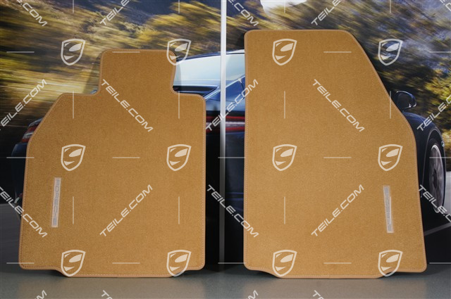 Dywaniki, komplet 4-części,  (nie do cabrio z BOSE), beżowe (Sandbeige)